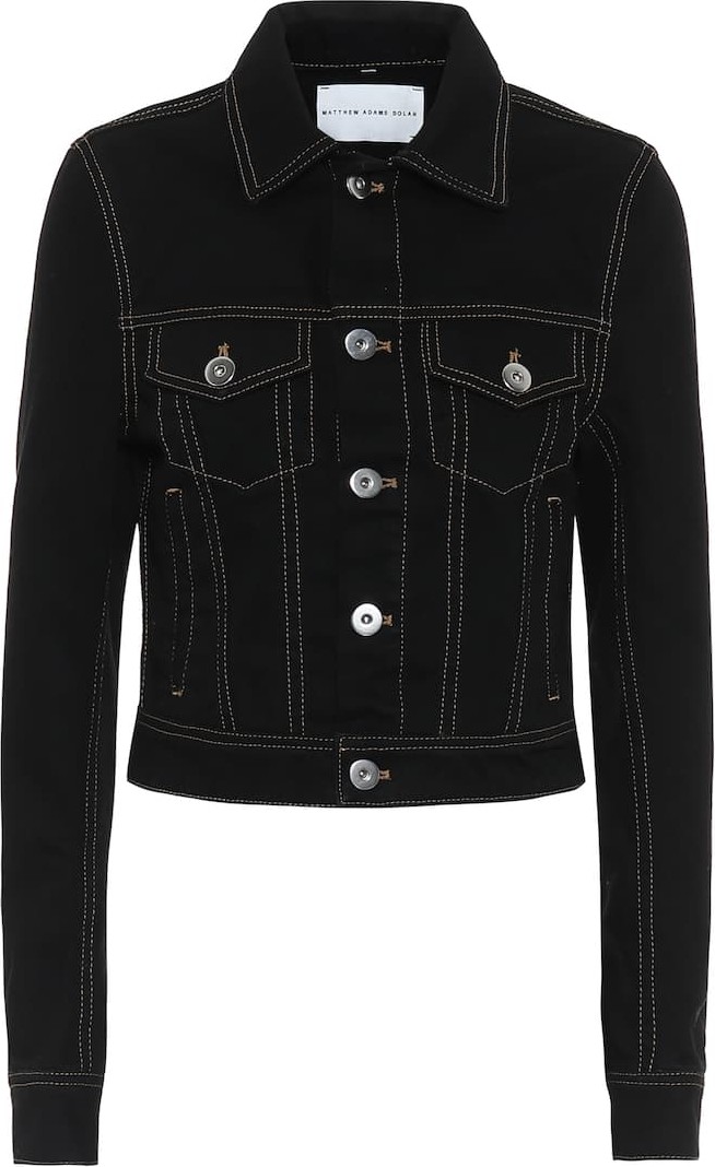 Matthew Adams Dolan Cropped denim jacket