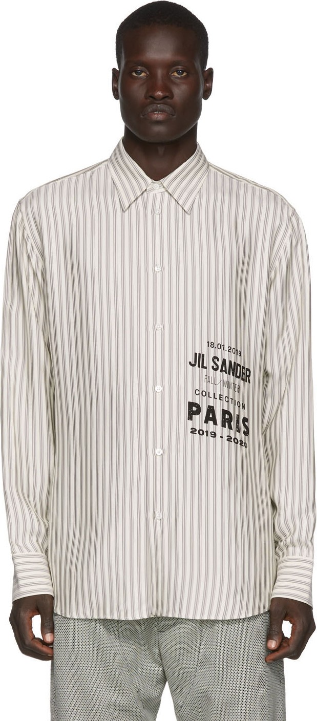 Jil Sander Off-White Printed Flyer Shirt