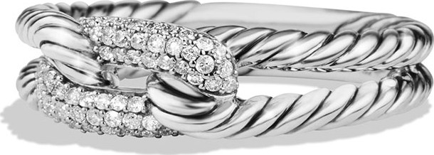 David Yurman Petite Pave Diamond Loop Ring