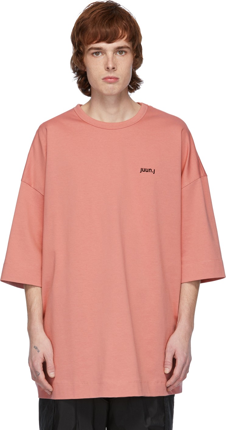 Juun.J Pink Logo T-Shirt