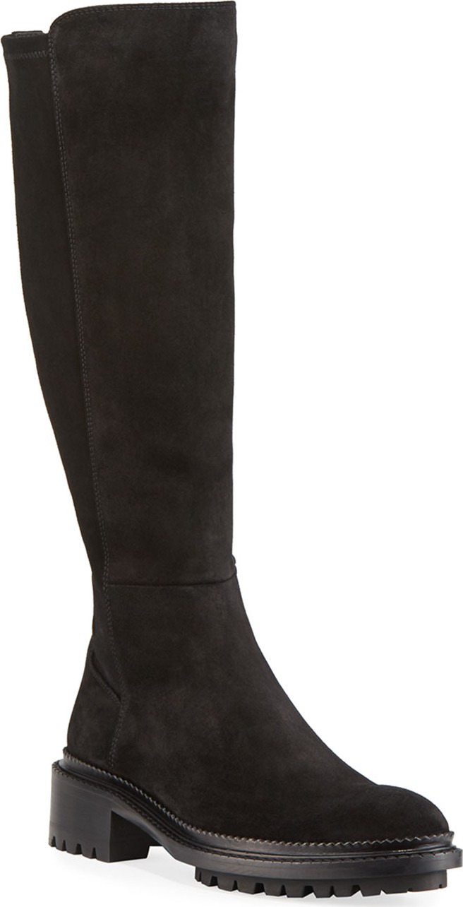 Aquatalia Oliviana Stretch-Suede Boots