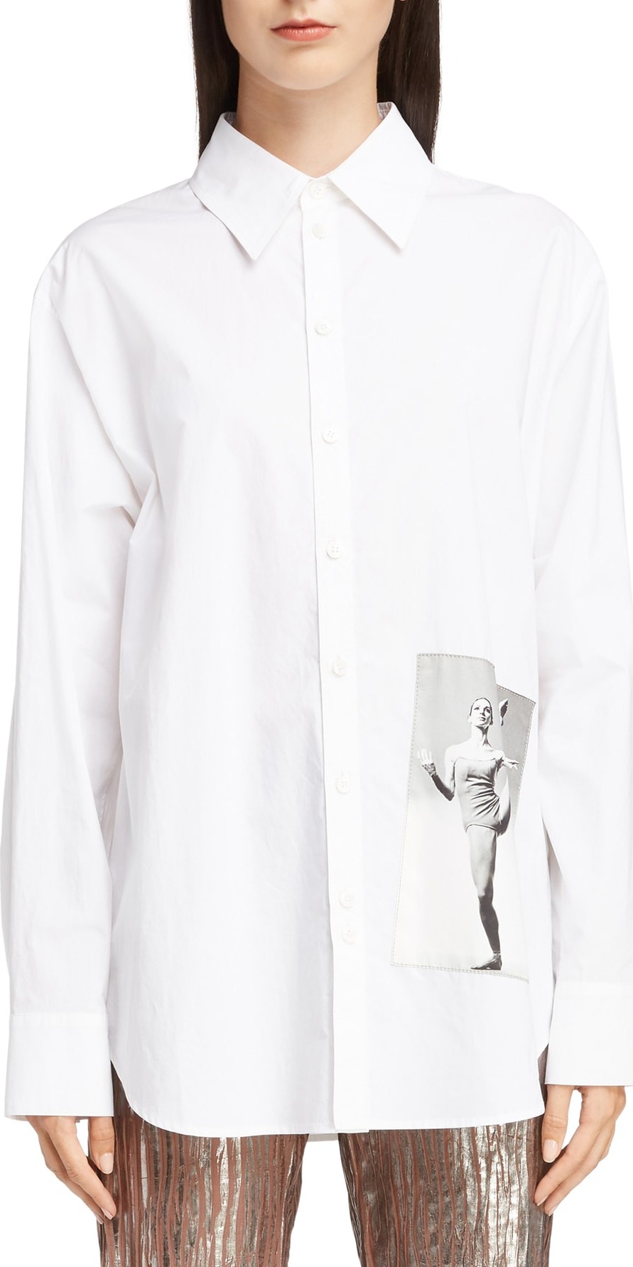 Acne Studios Selma Patch Poplin Shirt