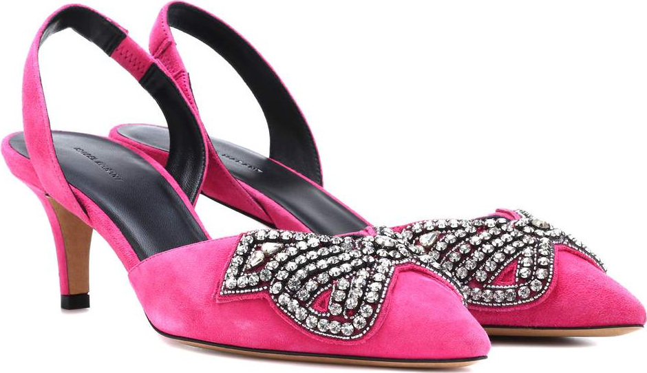 Isabel Marant Pagda suede slingback pumps