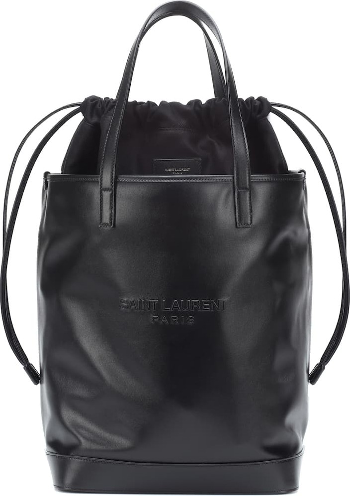 Saint Laurent Teddy leather bucket bag