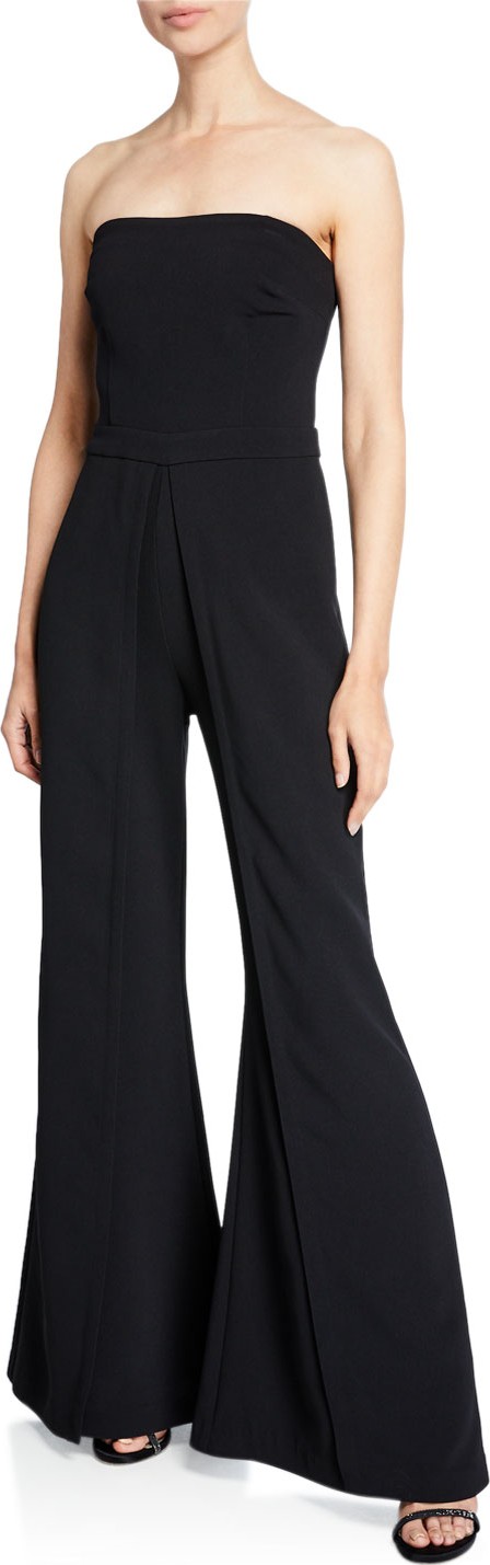 LIKELY Trista Strapless Flared-Leg Jumpsuit