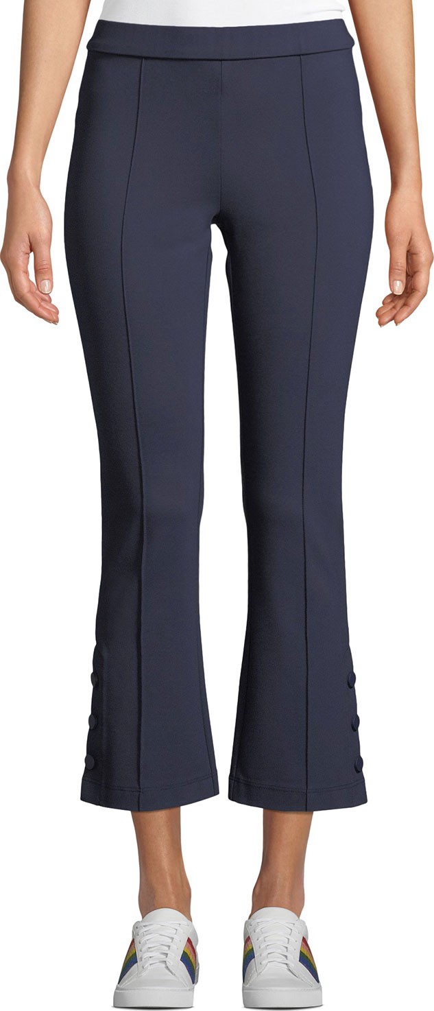 Tory Sport Tech Ponte Flare-Leg Pants Tory Sport Tech Ponte Flare-Leg Pants