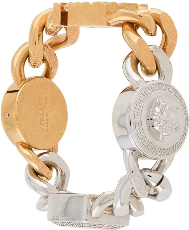 Versace - Two-tone link motif bracelet