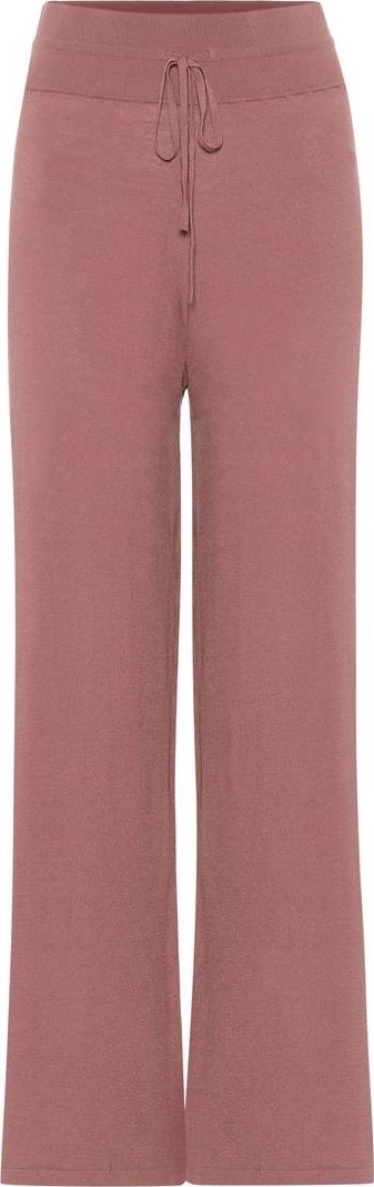 LIVE THE PROCESS Knit Wide-Leg trackpants