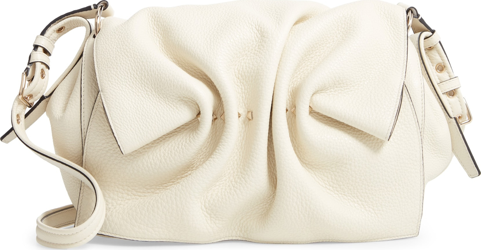 Valentino Bloomy Grained Leather Shoulder Bag
