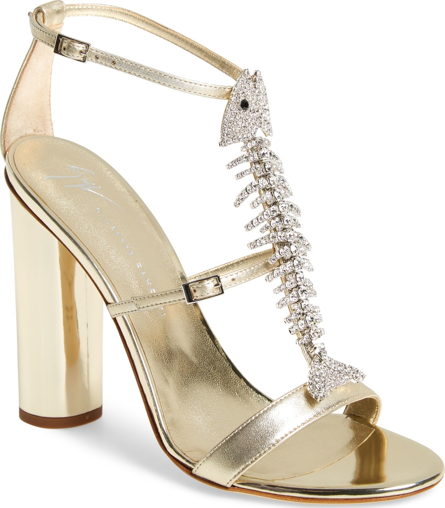 Giuseppe Zanotti Embellished Fish Skeleton Sandal