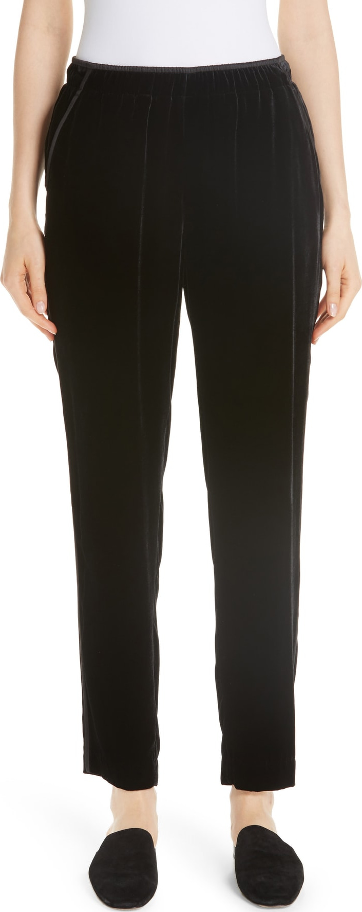 Lafayette 148 New York Velvet Track Pants