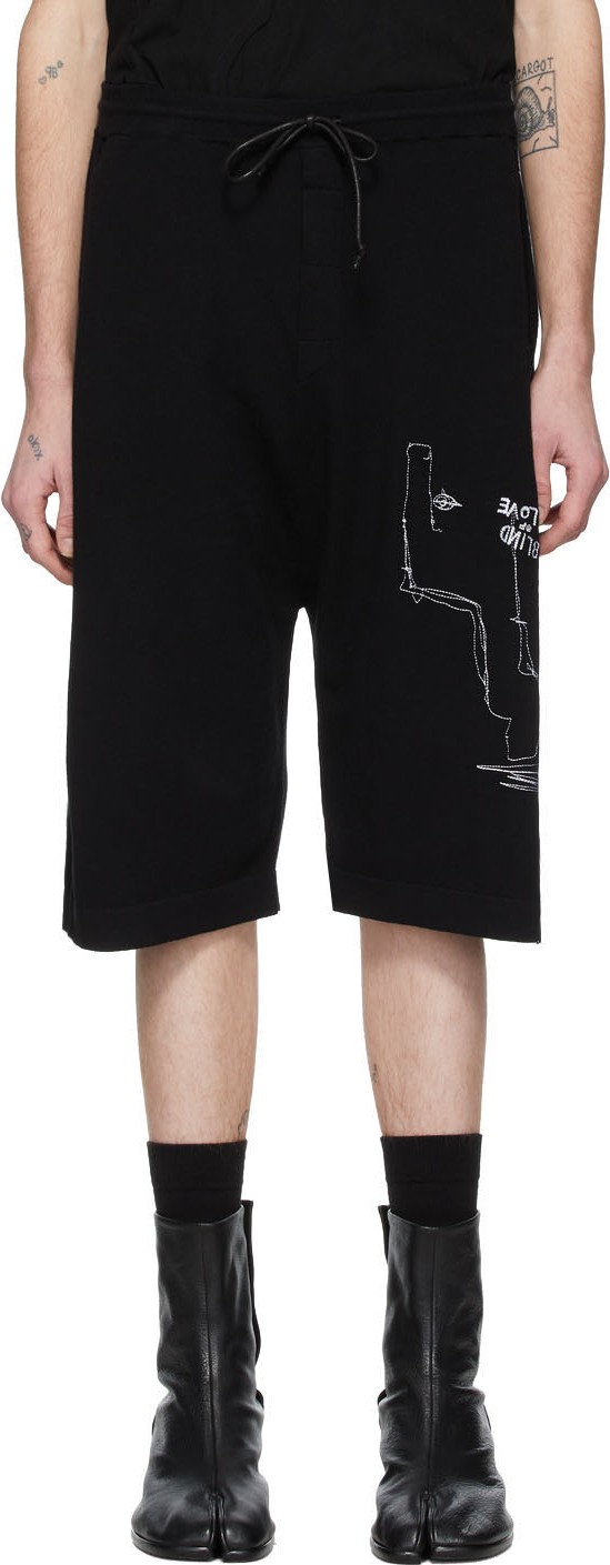 Isabel Benenato Black Jogging Shorts
