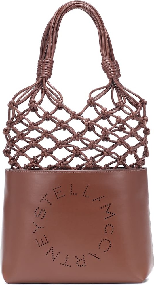 Stella McCartney Logo faux-leather tote