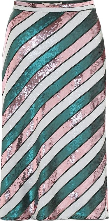 DIANE von FURSTENBERG Sheen sequined midi skirt
