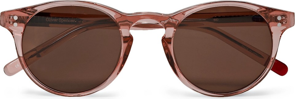 Oliver Spencer Sid Round-Frame Acetate Sunglasses