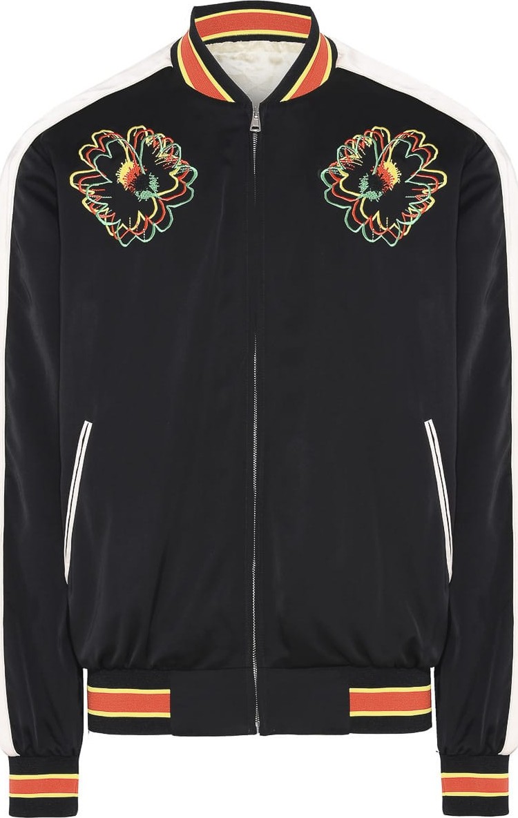 Stella McCartney Floral Embroidered Bomber Jacket