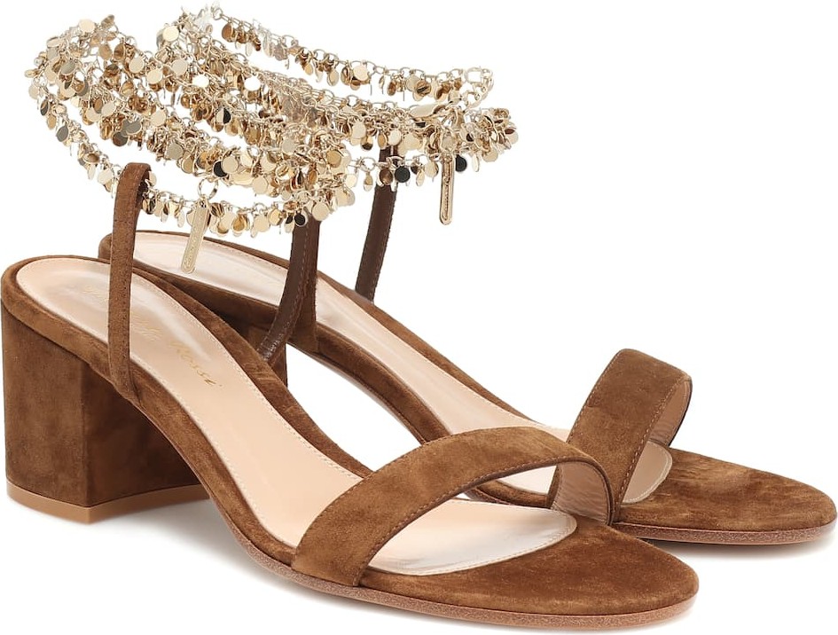 Gianvito Rossi Tebe 60 suede sandals