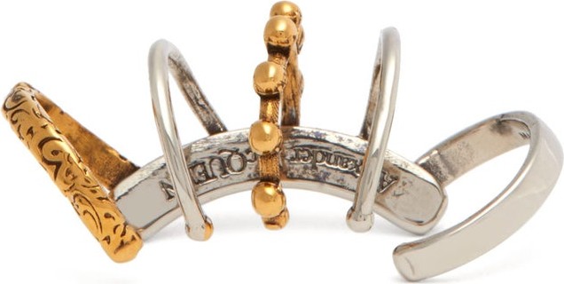 Alexander McQueen Multiple-ring ear cuff