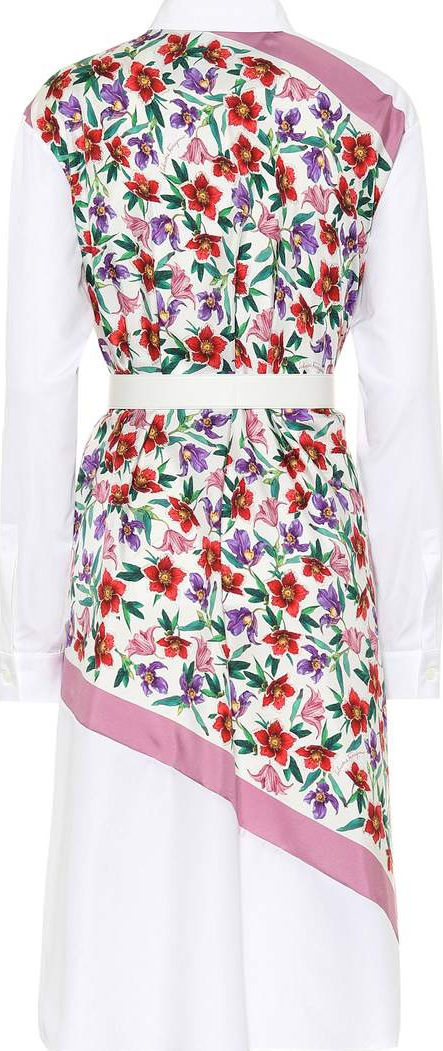 Salvatore Ferragamo Cotton and silk printed dress