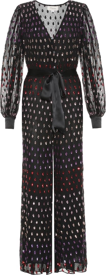 Temperley London Wendy sequined tulle jumpsuit