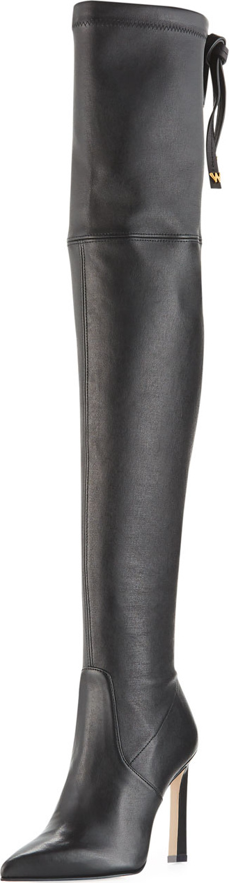 Stuart Weitzman Natalia 100mm Leather Over-The-Knee Boots