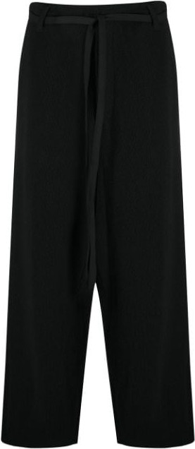 Yohji Yamamoto - Drawstring loose leg trousers
