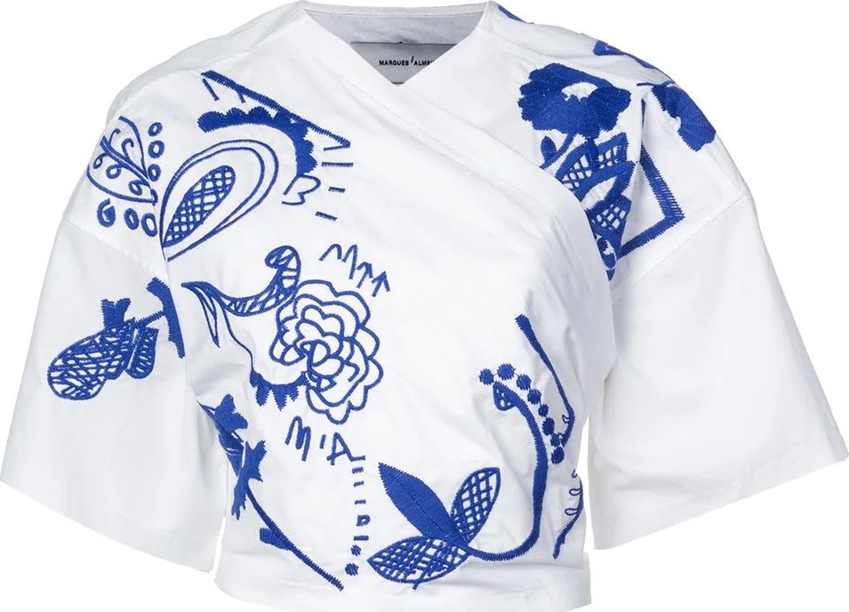 Marques'Almeida wrap front shirt