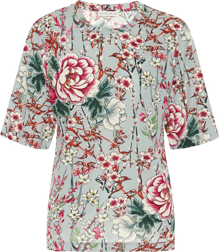 Etro Floral jersey T-shirt