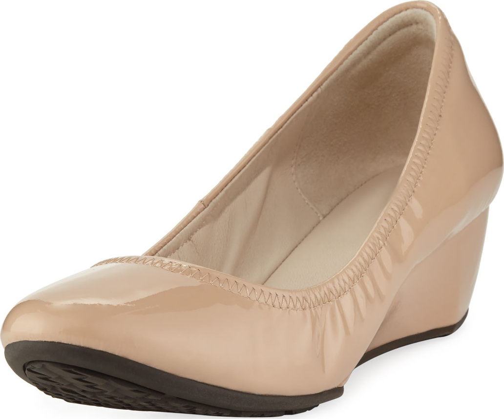 Cole Haan Sadie Grand Patent Wedge Pump, Nude