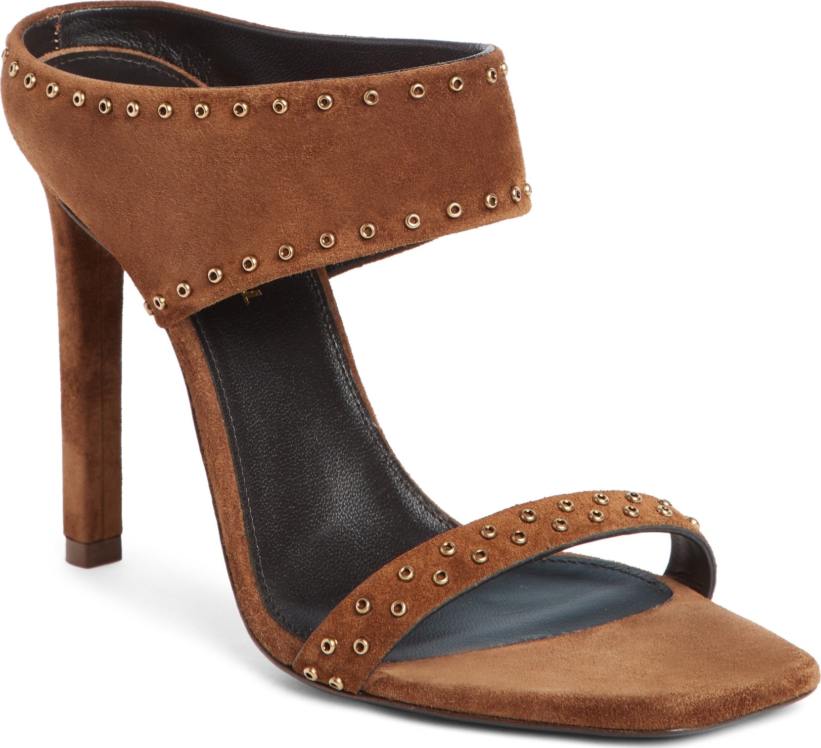 Saint Laurent Mica Grommet Slide Sandal