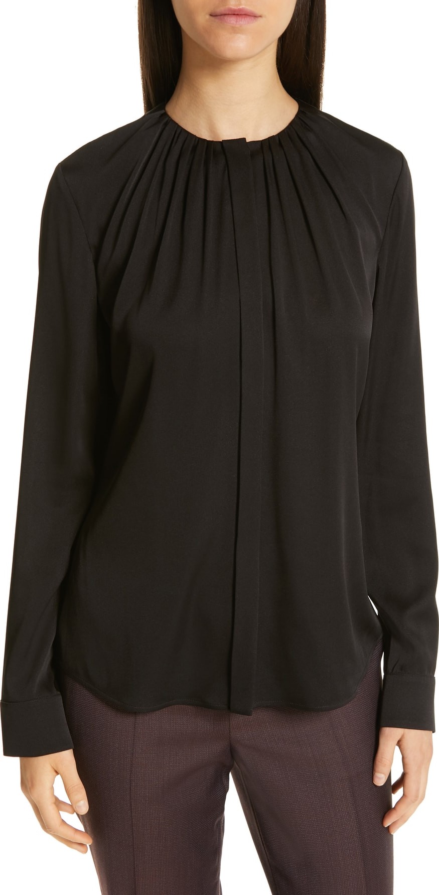 BOSS Hugo Boss Banora Stretch Silk Blouse