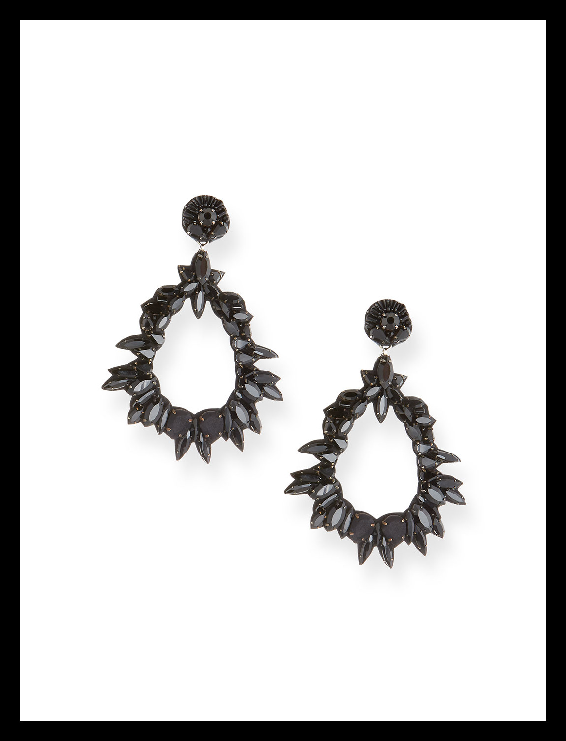 Ranjana Khan Crystal Teardrop Earrings