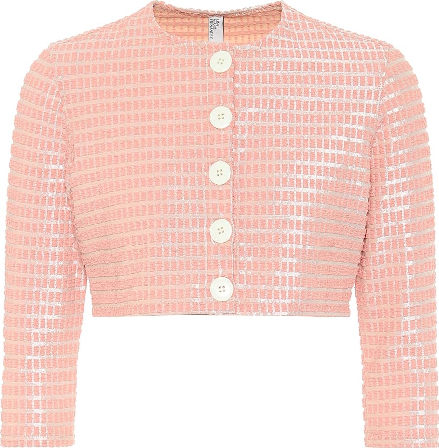 Lisa Marie Fernandez Cropped jacquard cardigan