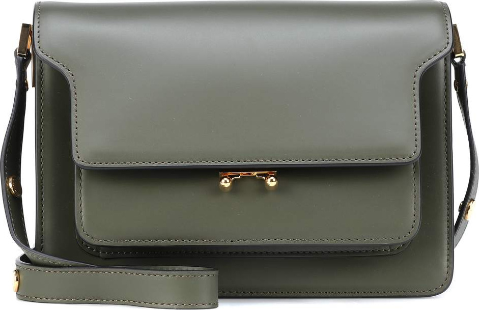 Marni Trunk leather shoulder bag