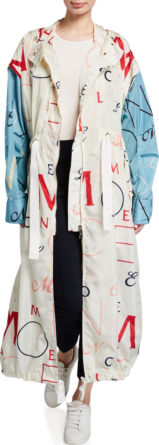 Moncler Moncler Genius Stone Embroidered Long Jacket