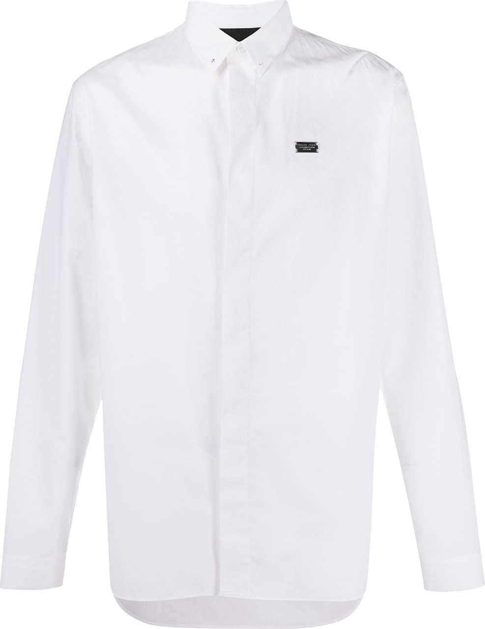 Philipp Plein - Crystal cut hexagon logo shirt