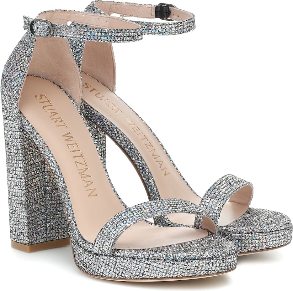 Stuart Weitzman Nearlynude 120 plateau sandals