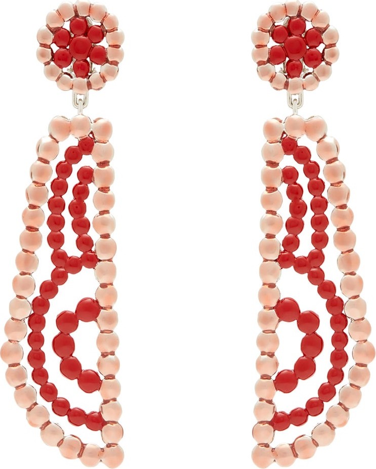 Chloe Valeria lacquered clip earrings
