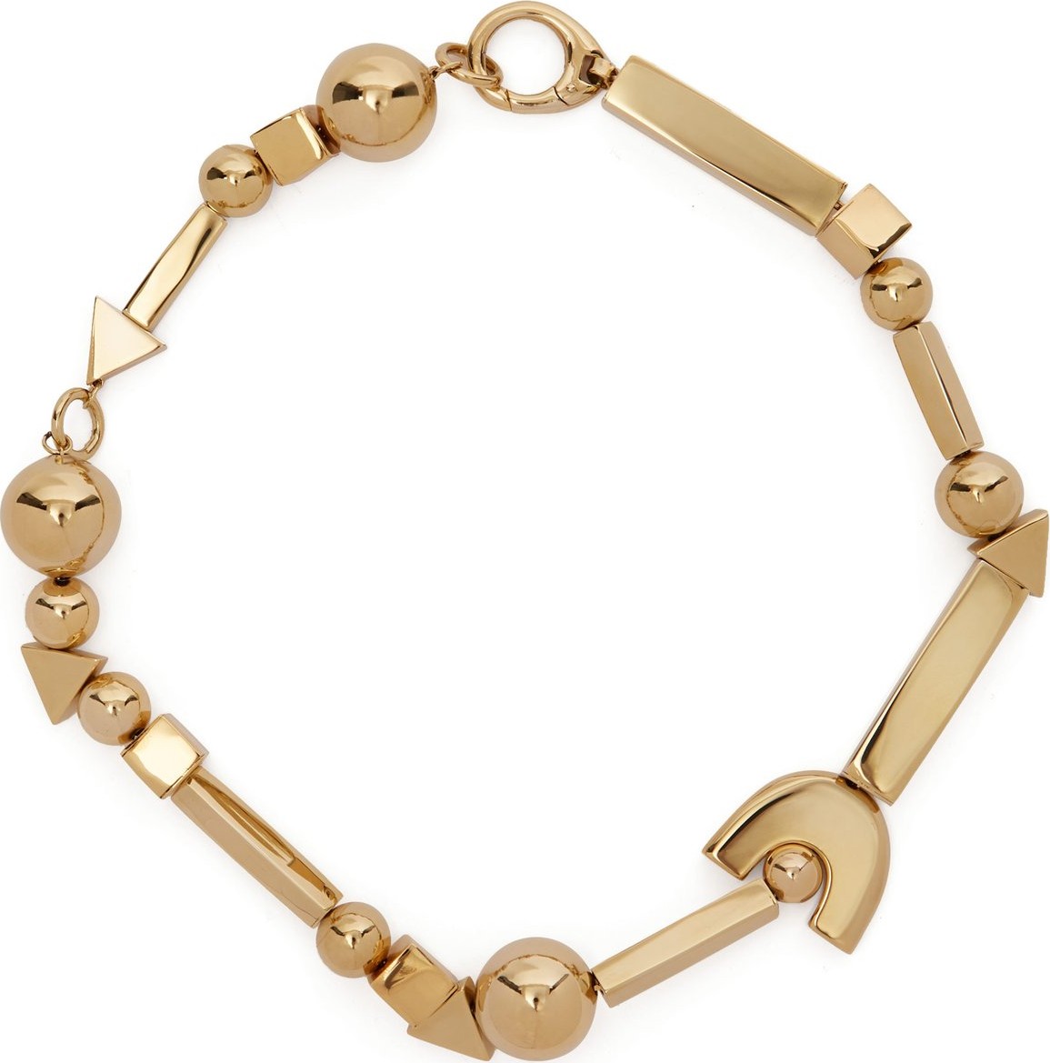 Jil Sander Geometric shapes necklace