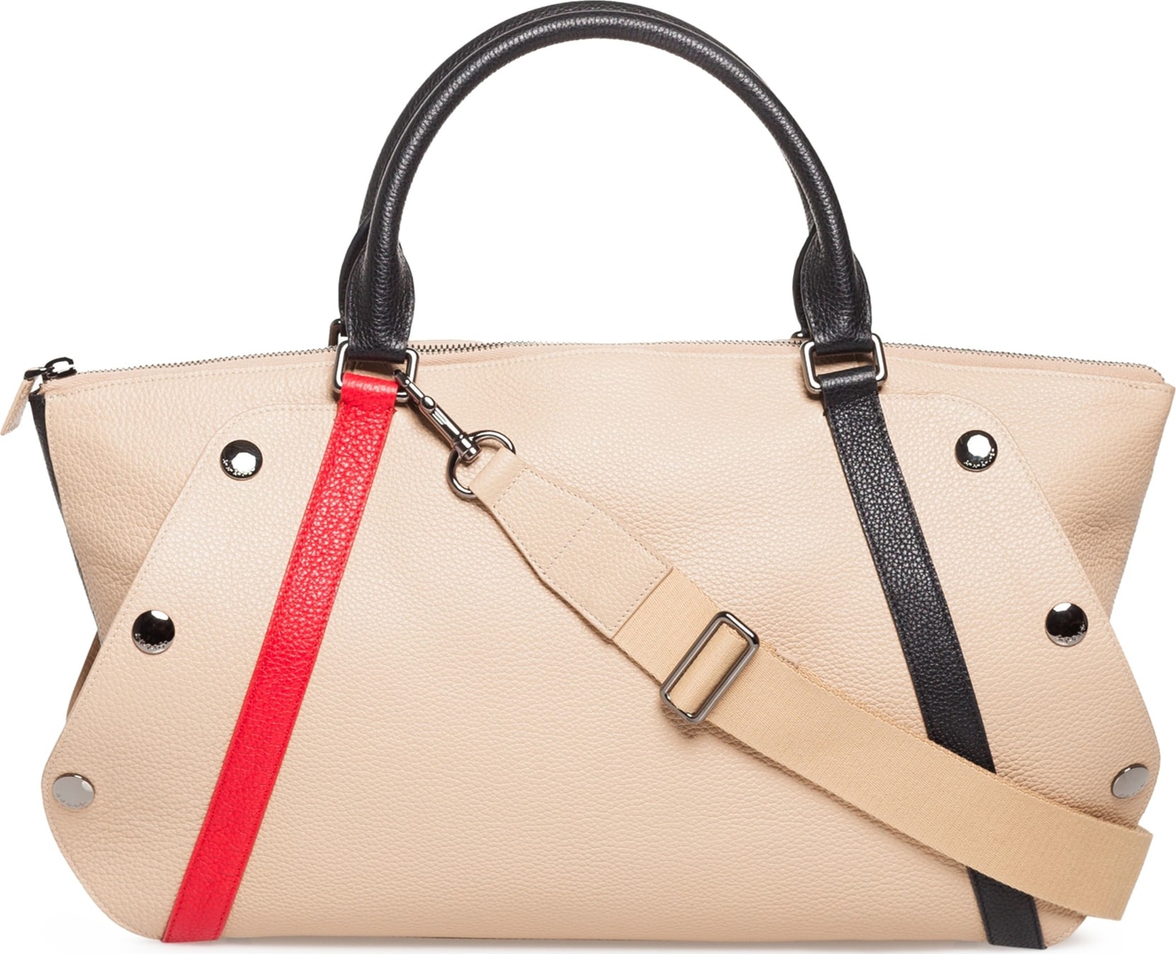 Akris Small Aimée Calfskin Convertible Satchel