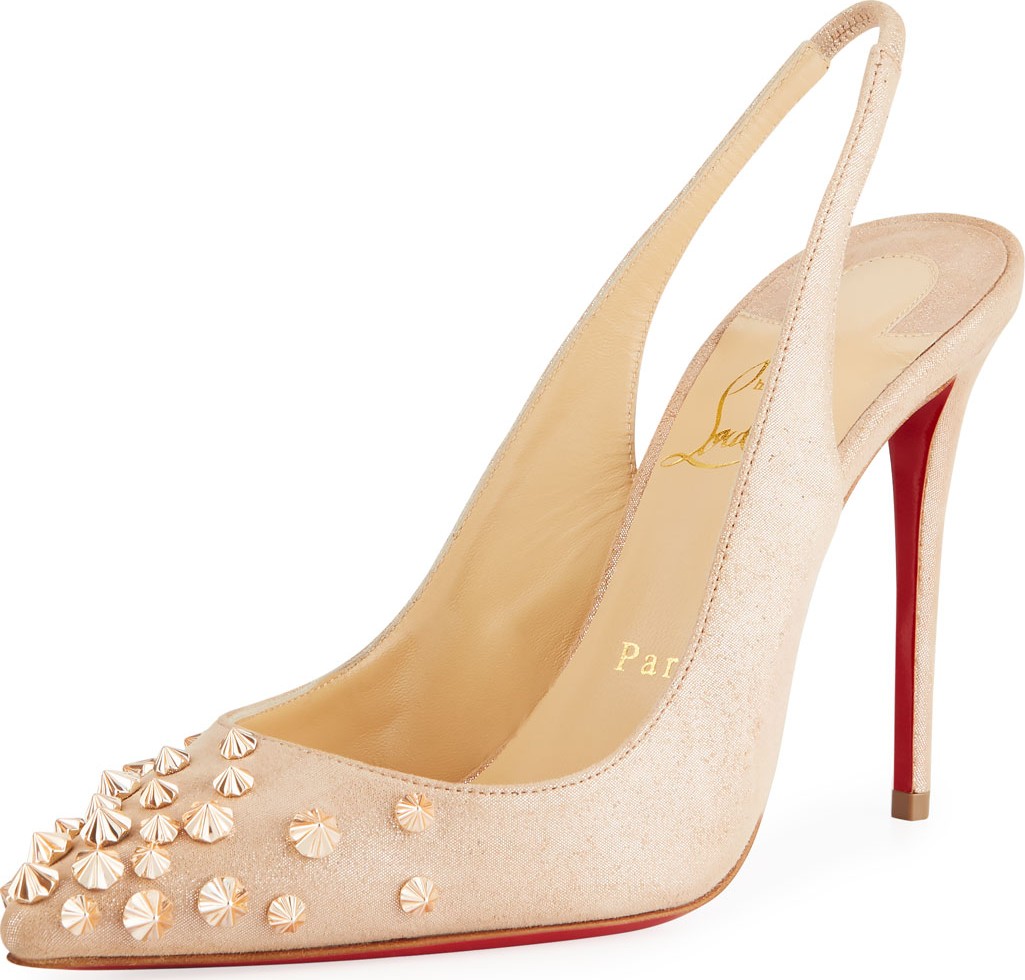 Christian Louboutin Drama Spike Red Sole Pumps