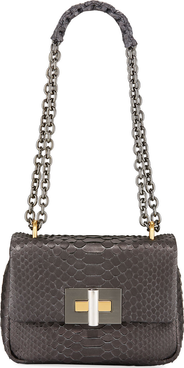 TOM FORD Natalia Large Python Shoulder Bag