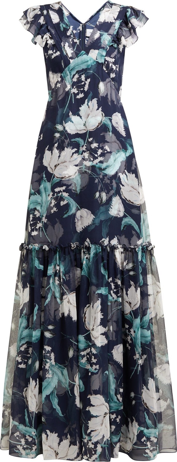 Erdem Franceline Leighton floral-print ruffled gown
