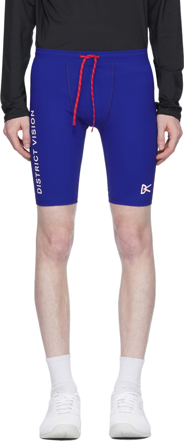 District Vision Blue TomTom Half-Tights Shorts