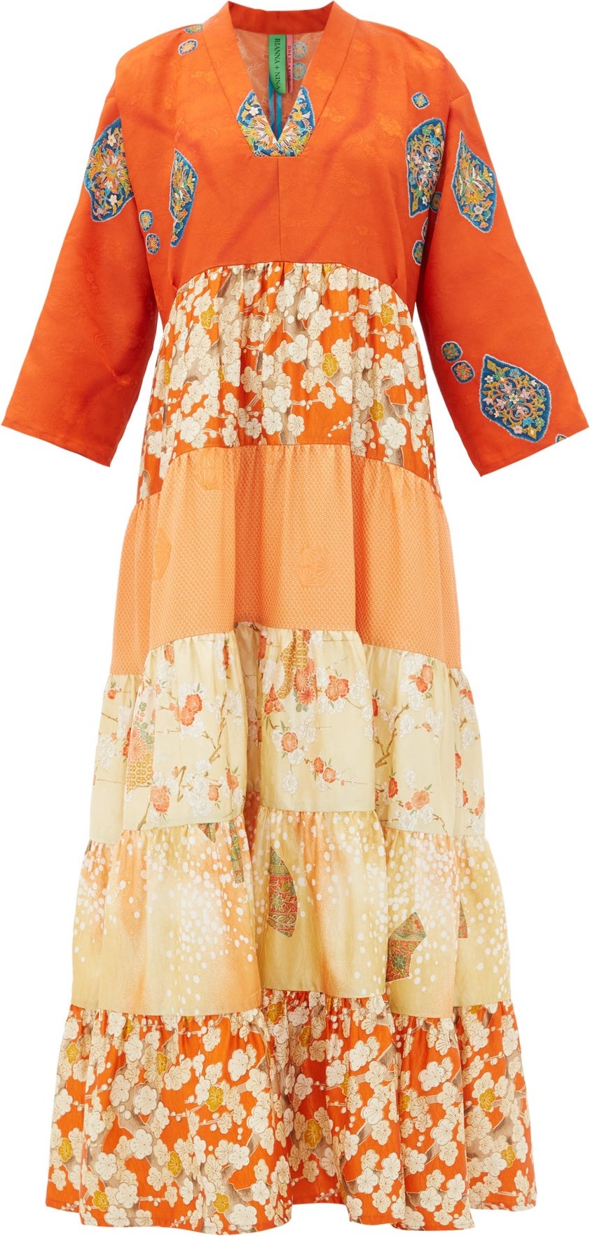 Rianna + Nina Vintage-silk kimono dress