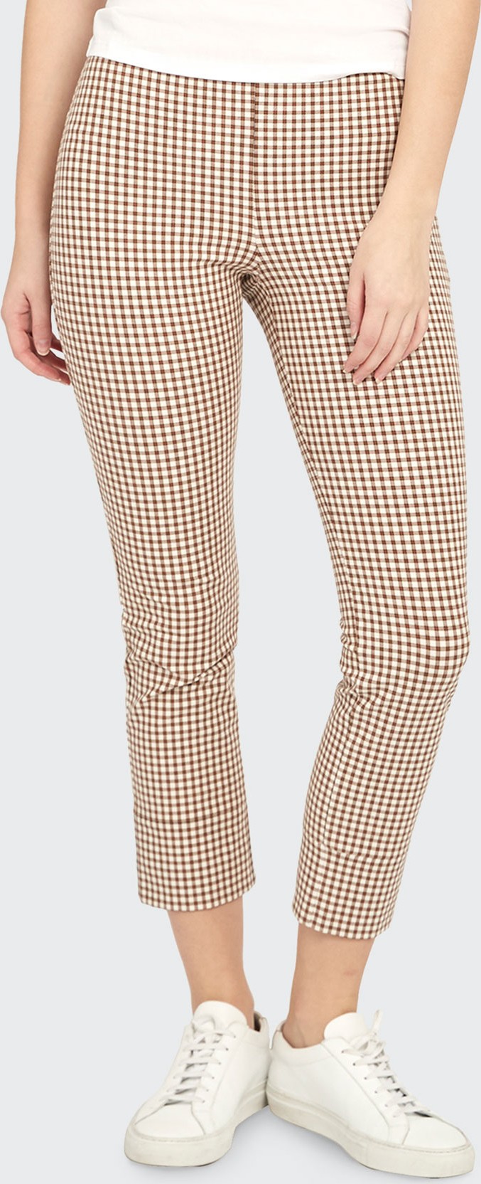 Theory Skinny Stretch Cotton Capri Pants