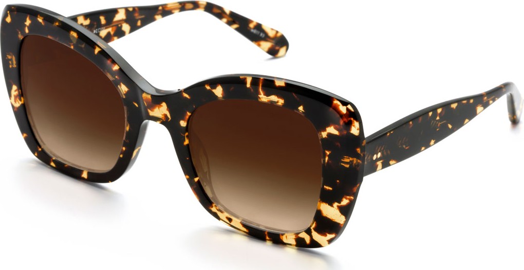 KREWE Felicity Acetate Two-Tone Butterfly Sunglasses
