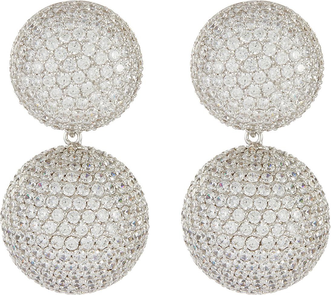 Anabela Chan Diamond 18k white gold rhodium vermeil detachable bauble earrings