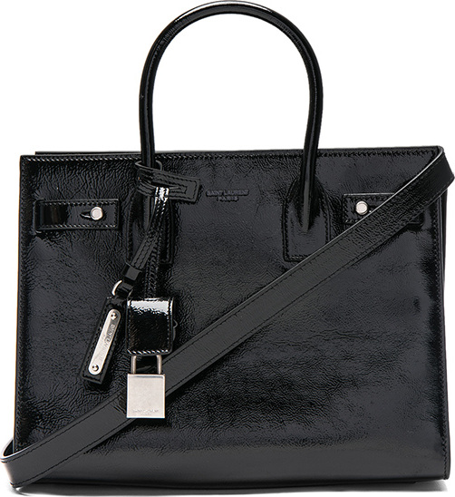 Saint Laurent Baby Patent Supple Sac de Jour