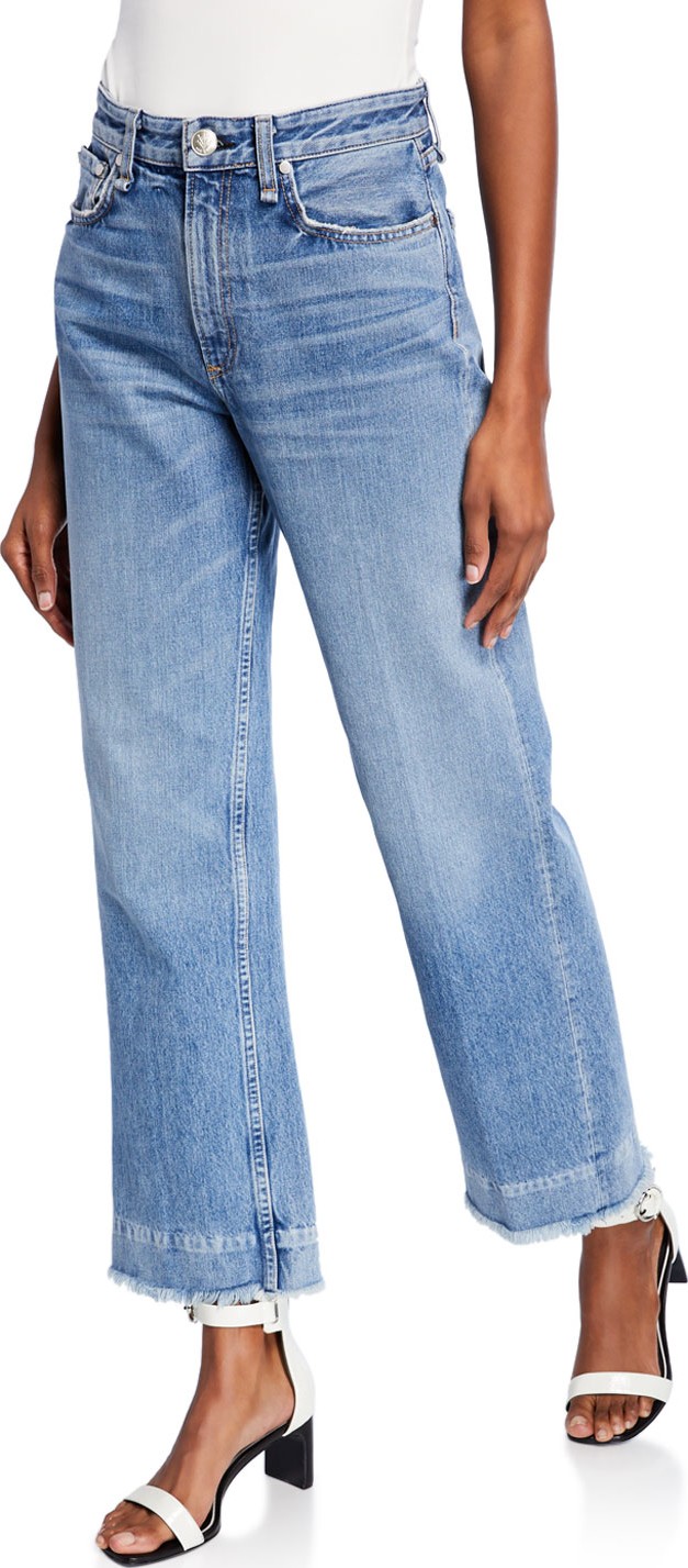 Rag & Bone Ruth Super High-Rise Straight Cropped Jeans